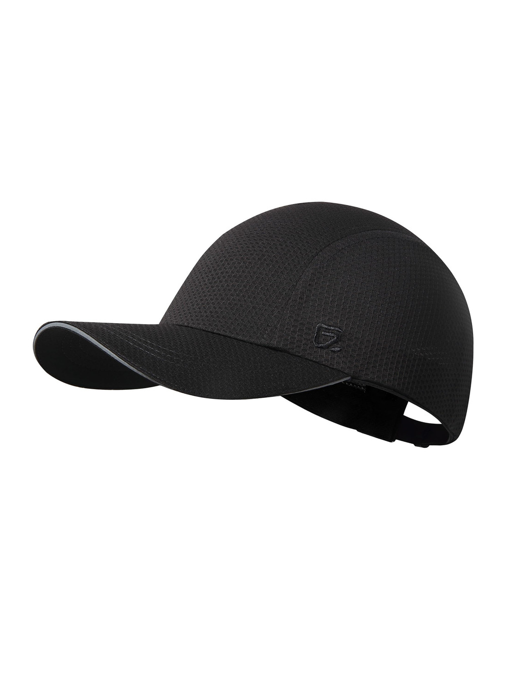 Women's Race Day Running Cap Performance Mesh Hat | Black | Size 6 5/8-7 1/2